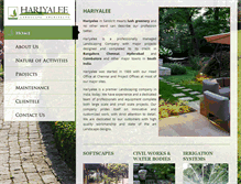 Tablet Screenshot of hariyalee.com